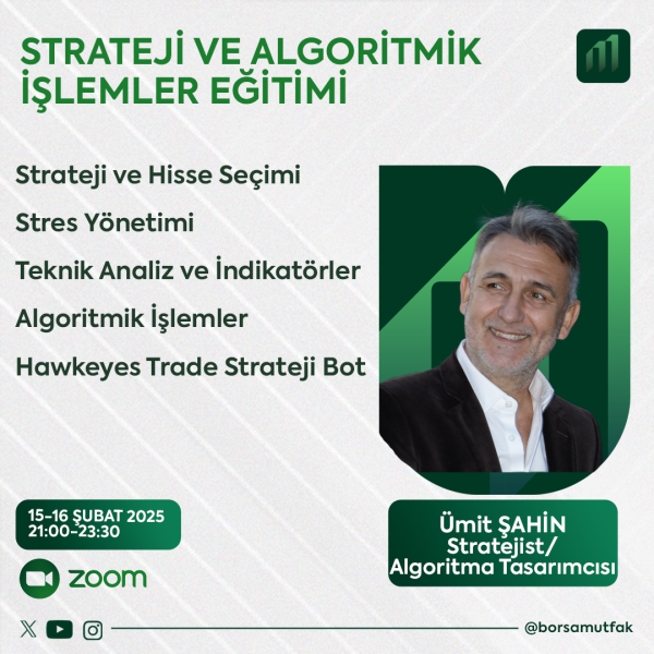 Ümit Şahin İle Strateji, Teknik Analiz ve Algoritmik İşlemler Eğitimi